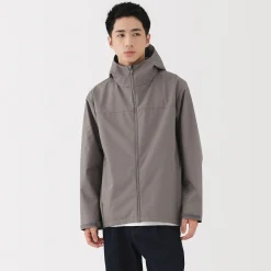 Vestes Et Manteaux^Muji Veste à capuche en polyester déperlante pour homme
