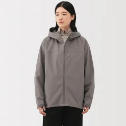 Vestes Et Manteaux^Muji Veste à capuche en polyester déperlante pour homme