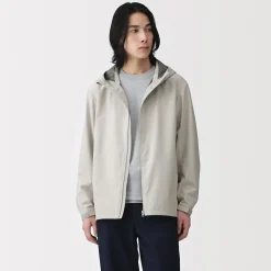 Vestes Et Manteaux^Muji Veste à capuche en polyester déperlante pour homme
