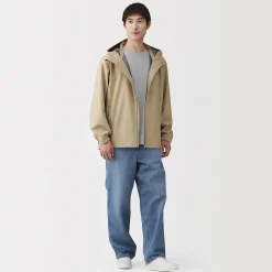 Vestes Et Manteaux^Muji Veste à capuche en polyester déperlante pour homme