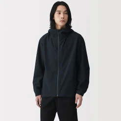 Vestes Et Manteaux^Muji Veste à capuche en polyester déperlante pour homme