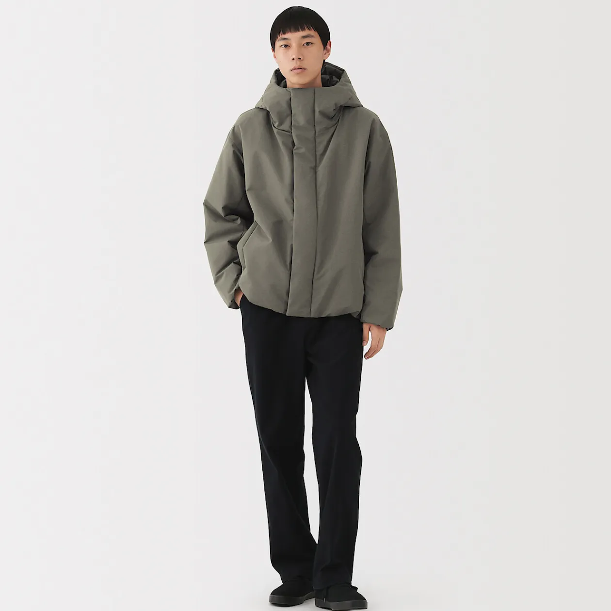 Vestes Et Manteaux^Muji Veste à capuche en polyester pour homme