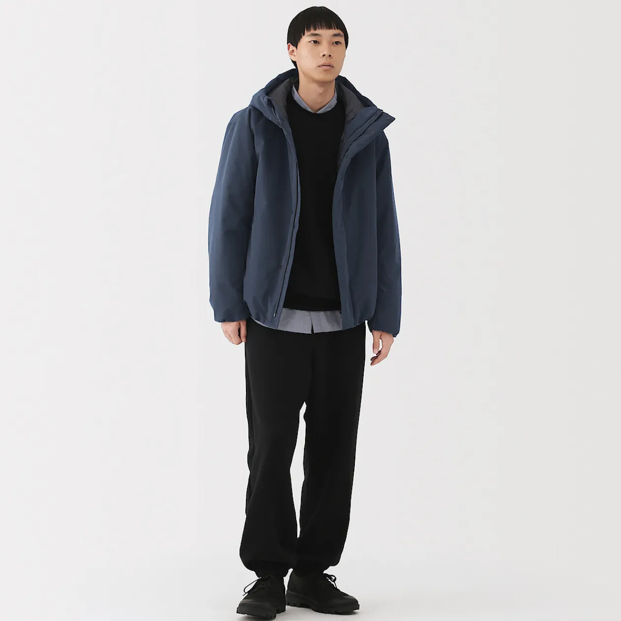 Vestes Et Manteaux^Muji Veste à capuche en polyester pour homme