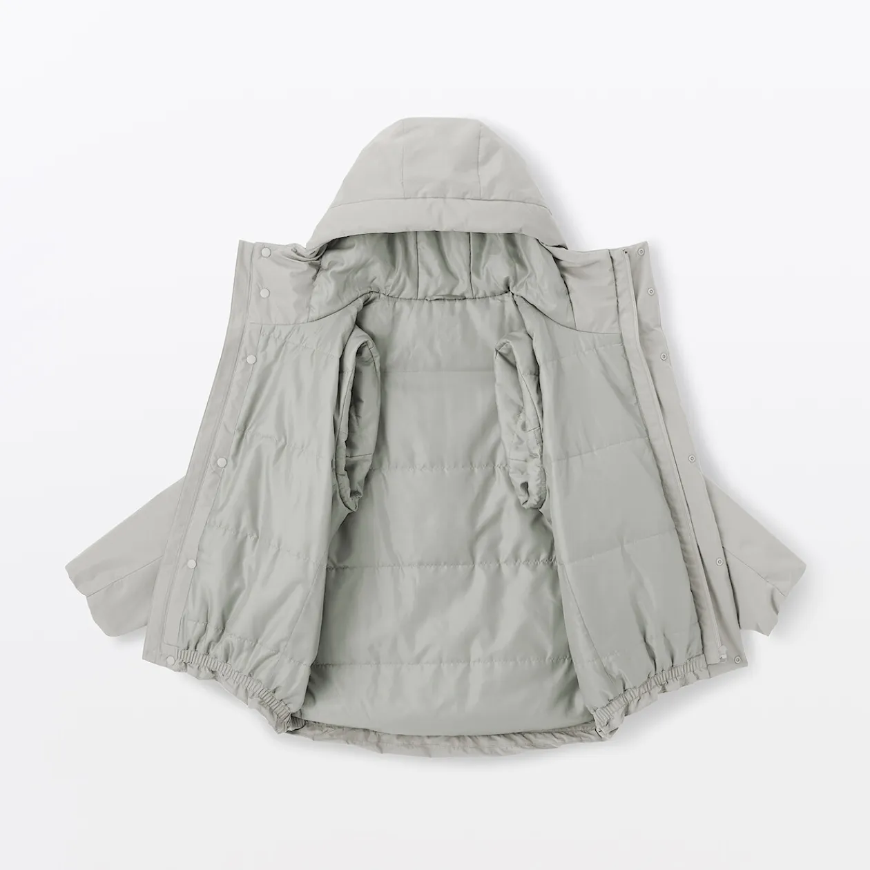 Vestes Et Manteaux^Muji Veste à capuche en polyester pour homme
