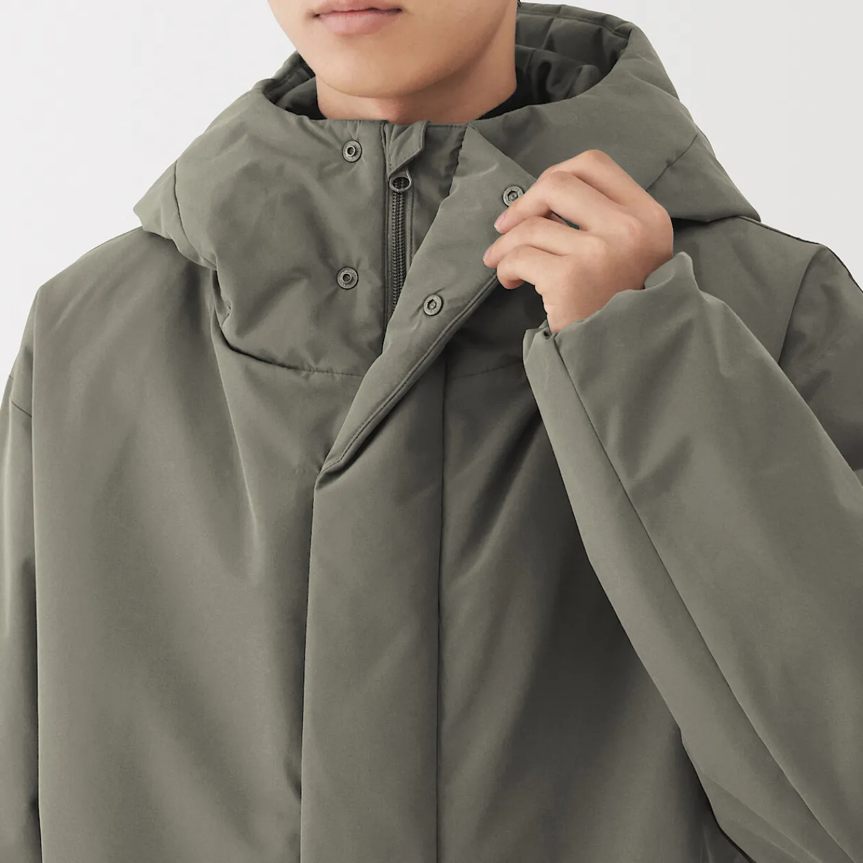 Vestes Et Manteaux^Muji Veste à capuche en polyester pour homme
