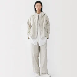 Vestes Et Manteaux^Muji Veste à capuche en toile de coton léger pour femme
