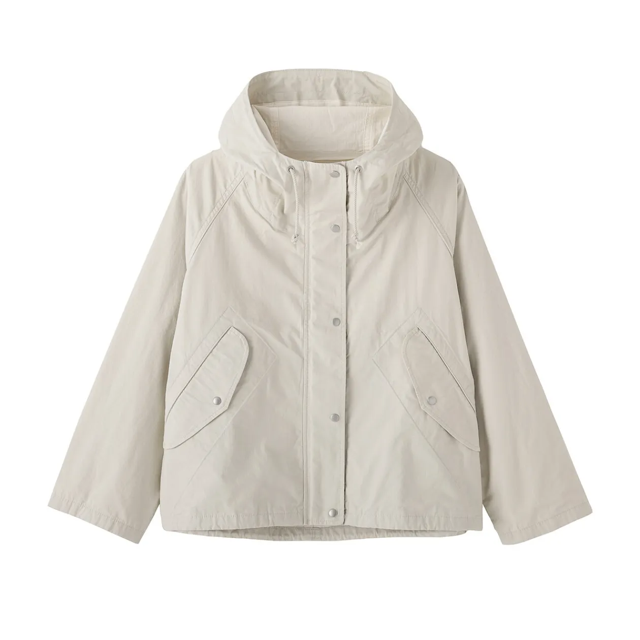 Vestes Et Manteaux^Muji Veste à capuche en toile de coton léger pour femme