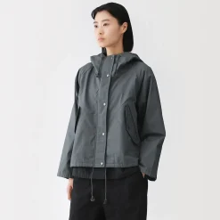 Vestes Et Manteaux^Muji Veste à capuche en toile de coton léger pour femme