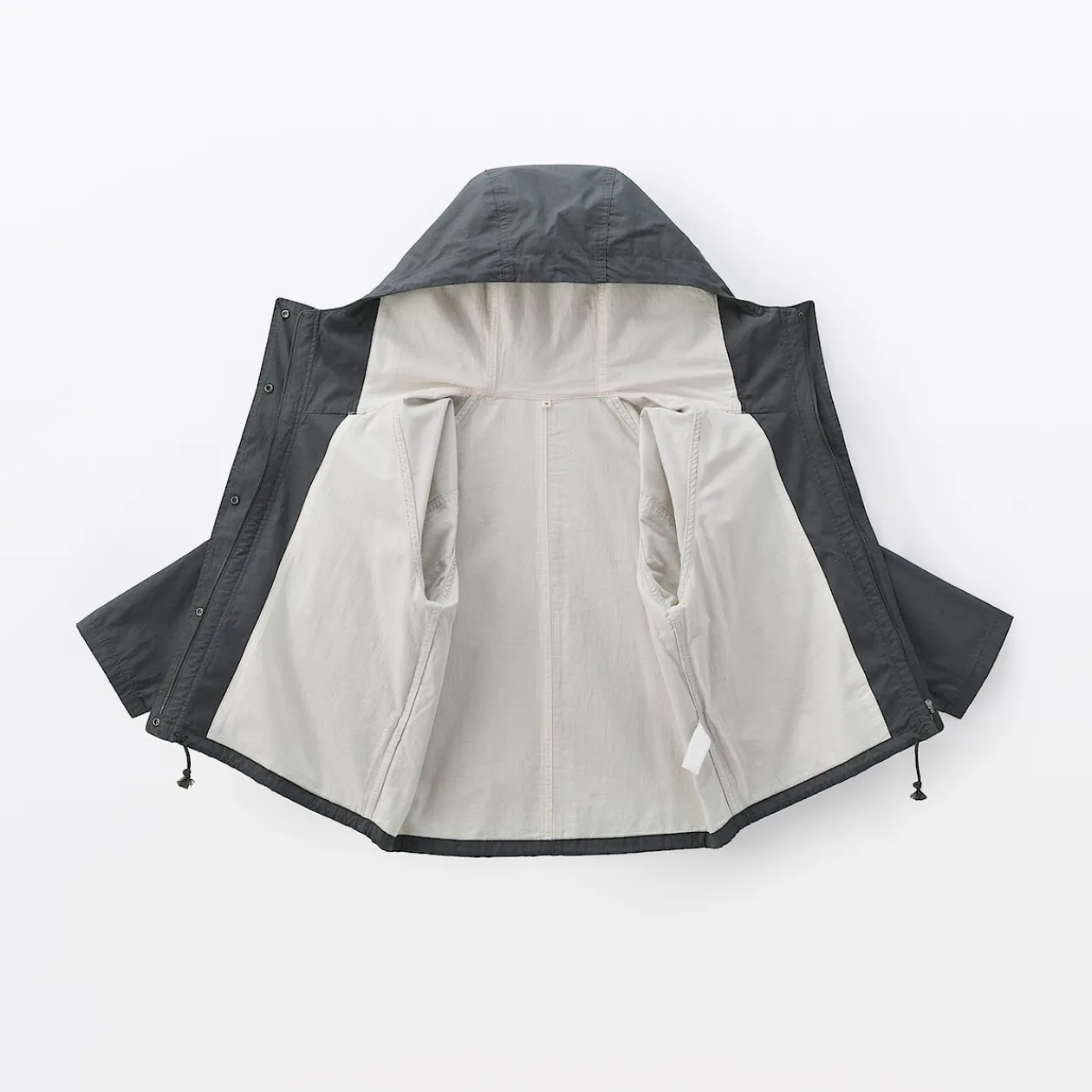 Vestes Et Manteaux^Muji Veste à capuche en toile de coton léger pour femme