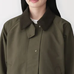 Vestes Et Manteaux^Muji Veste à col montant en velours côtelé déperlant pour femme