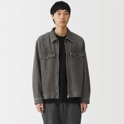 Vestes Et Manteaux^Muji Veste à poches denim en kapok mélangé pour homme
