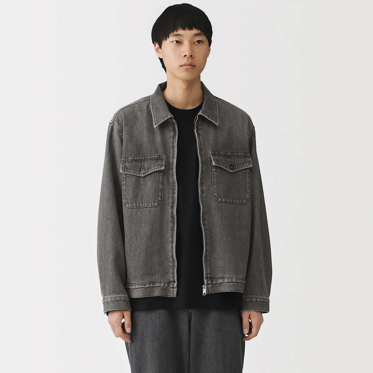 Vestes Et Manteaux^Muji Veste à poches denim en kapok mélangé pour homme