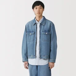 Vestes Et Manteaux^Muji Veste à poches denim en kapok mélangé pour homme
