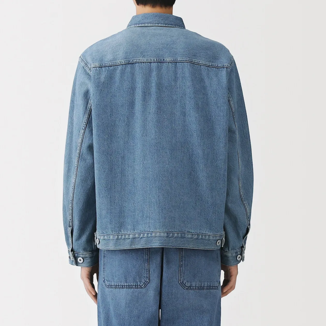 Vestes Et Manteaux^Muji Veste à poches denim en kapok mélangé pour homme