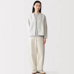 Vestes Et Manteaux^Muji Veste chemise en lin lavé pour femme