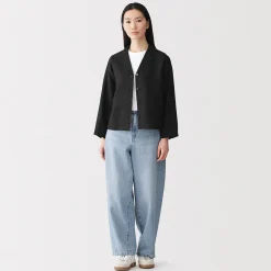 Vestes Et Manteaux^Muji Veste chemise en lin lavé pour femme