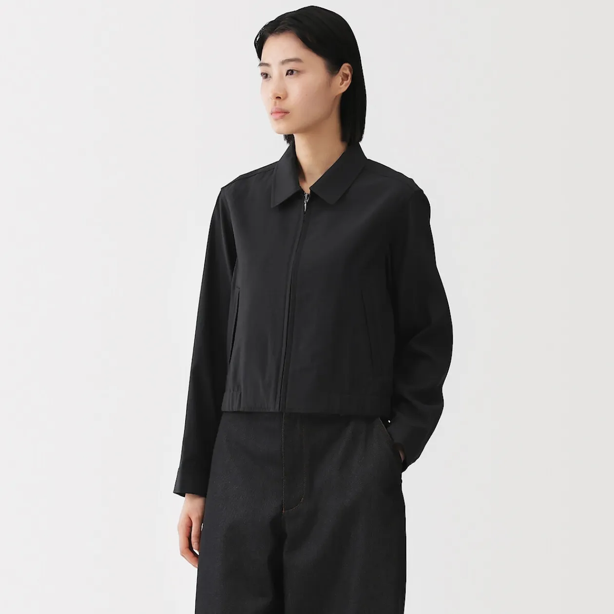 Vestes Et Manteaux^Muji Veste courte en mélange de rayonne pour femme