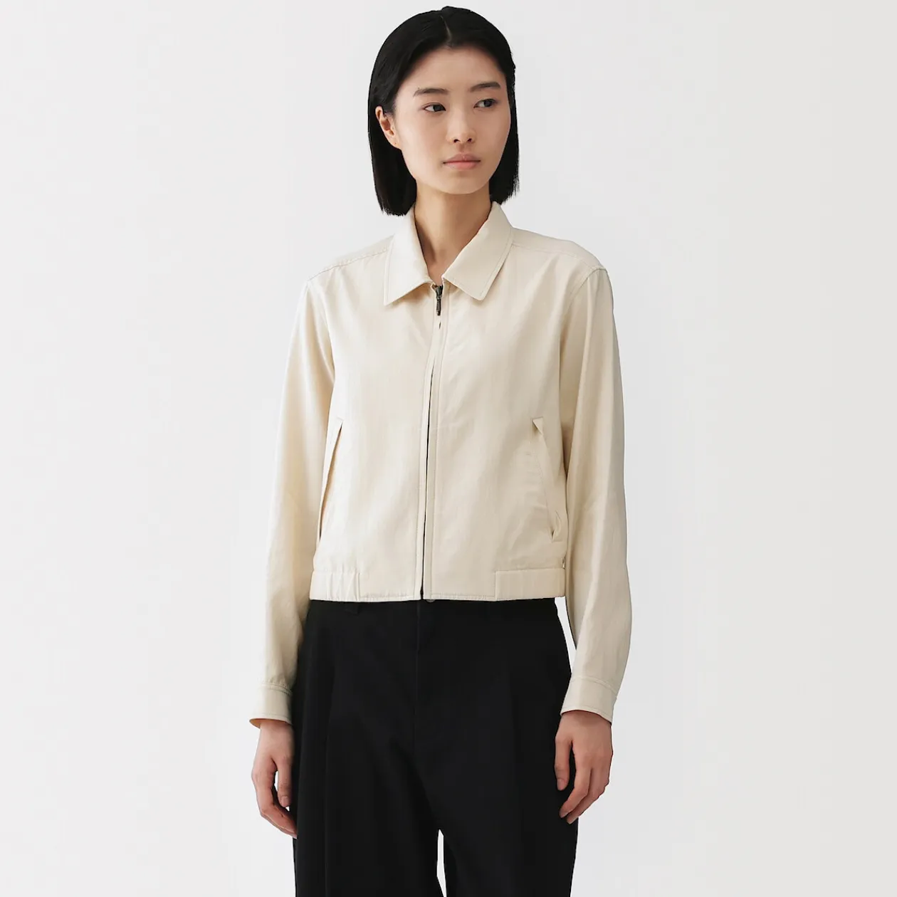 Vestes Et Manteaux^Muji Veste courte en mélange de rayonne pour femme