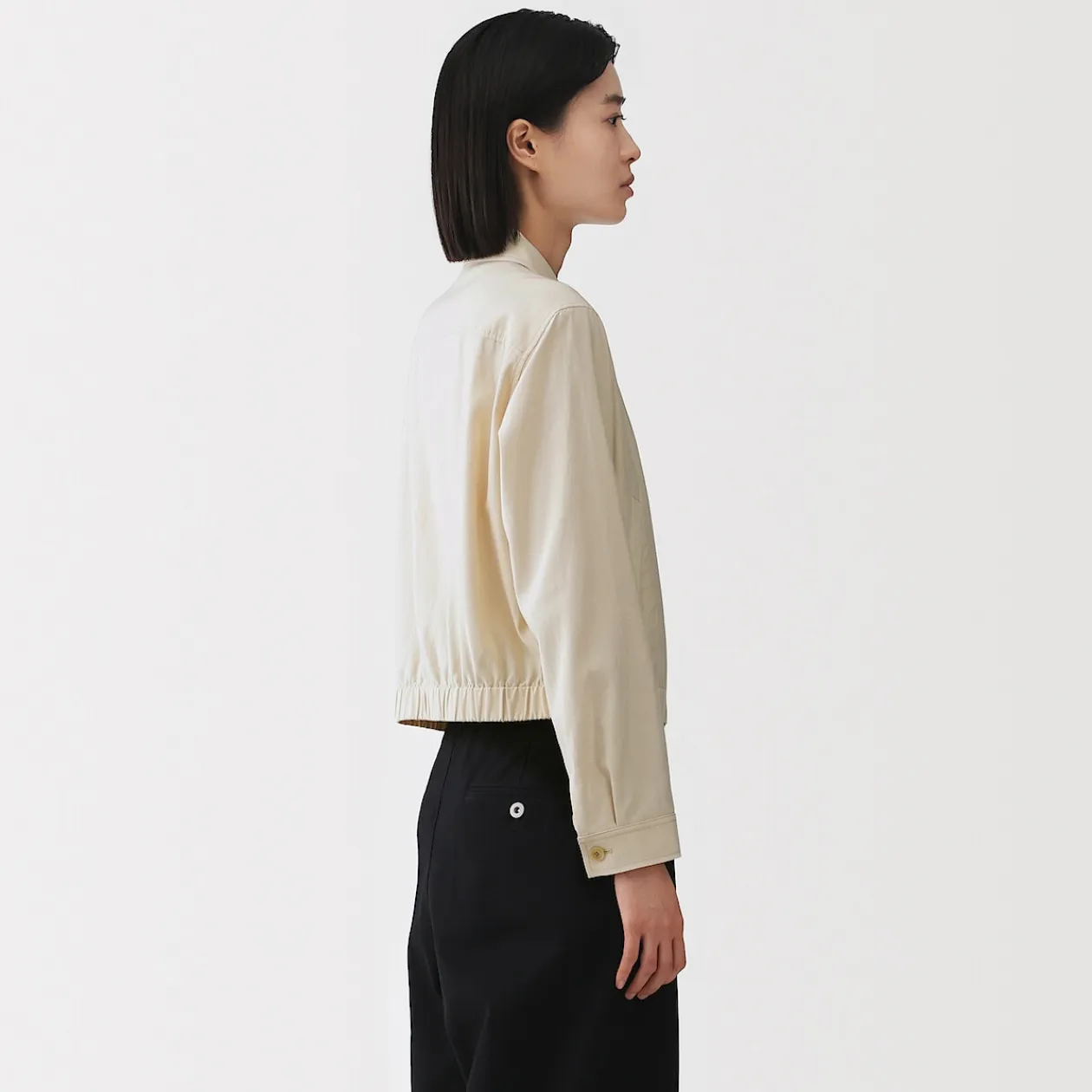 Vestes Et Manteaux^Muji Veste courte en mélange de rayonne pour femme