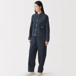 Vestes Et Manteaux^Muji Veste de travail denim en kapok mélangé pour femme