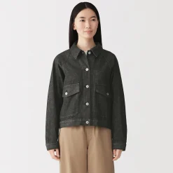 Vestes Et Manteaux^Muji Veste de travail denim en kapok mélangé pour femme
