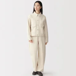 Vestes Et Manteaux^Muji Veste de travail denim en kapok mélangé pour femme