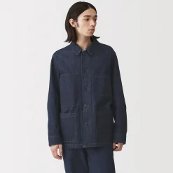 Vestes Et Manteaux^Muji Veste de travail denim en kapok mélangé pour homme