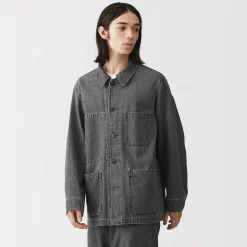 Vestes Et Manteaux^Muji Veste de travail denim en kapok mélangé pour homme