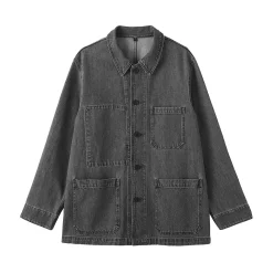 Vestes Et Manteaux^Muji Veste de travail denim en kapok mélangé pour homme