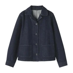 Vestes Et Manteaux^Muji Veste de travail en denim mélangé kapok pour femme