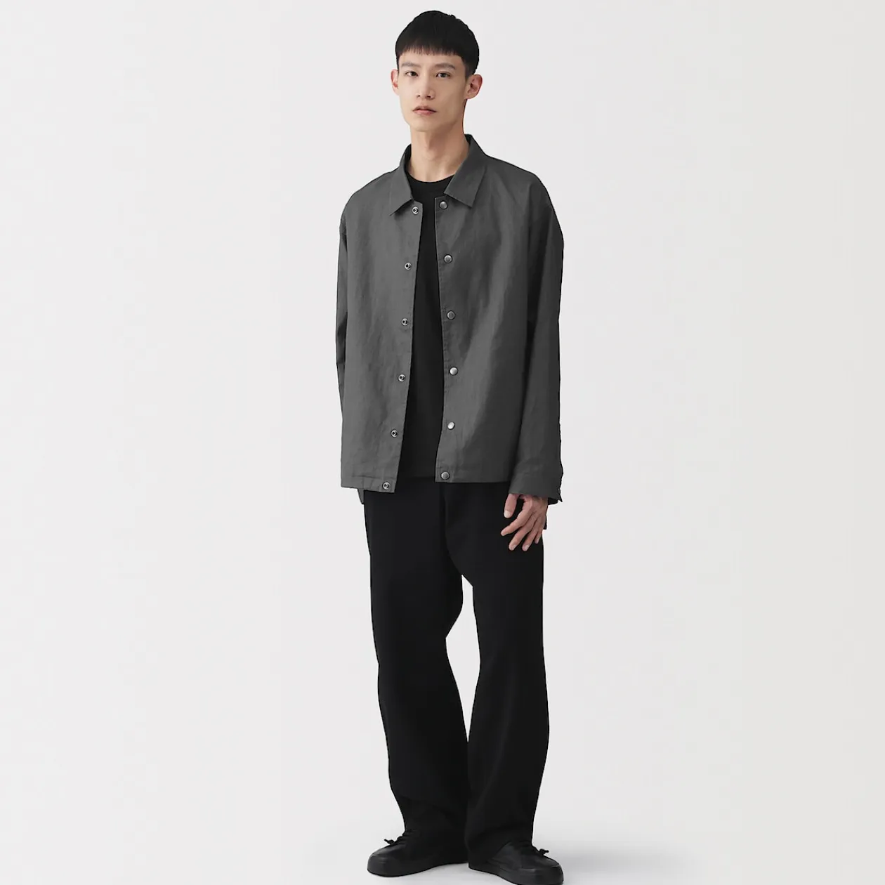 Vestes Et Manteaux^Muji Veste en lin avec cordon de serrage pour homme