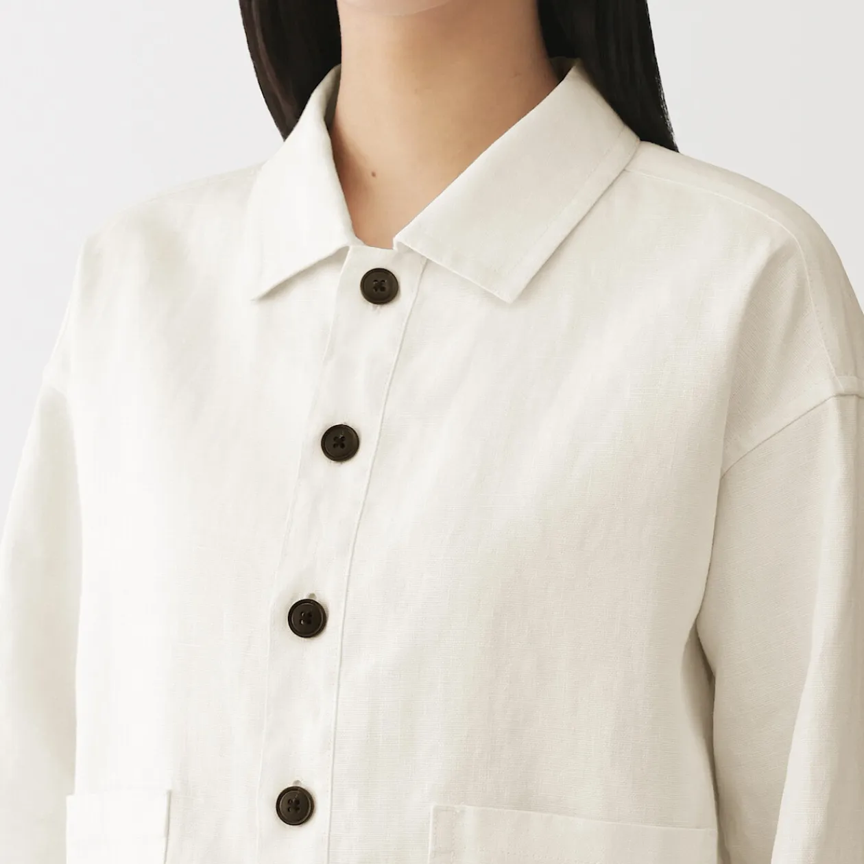 Vestes Et Manteaux^Muji Veste en lin pour femme