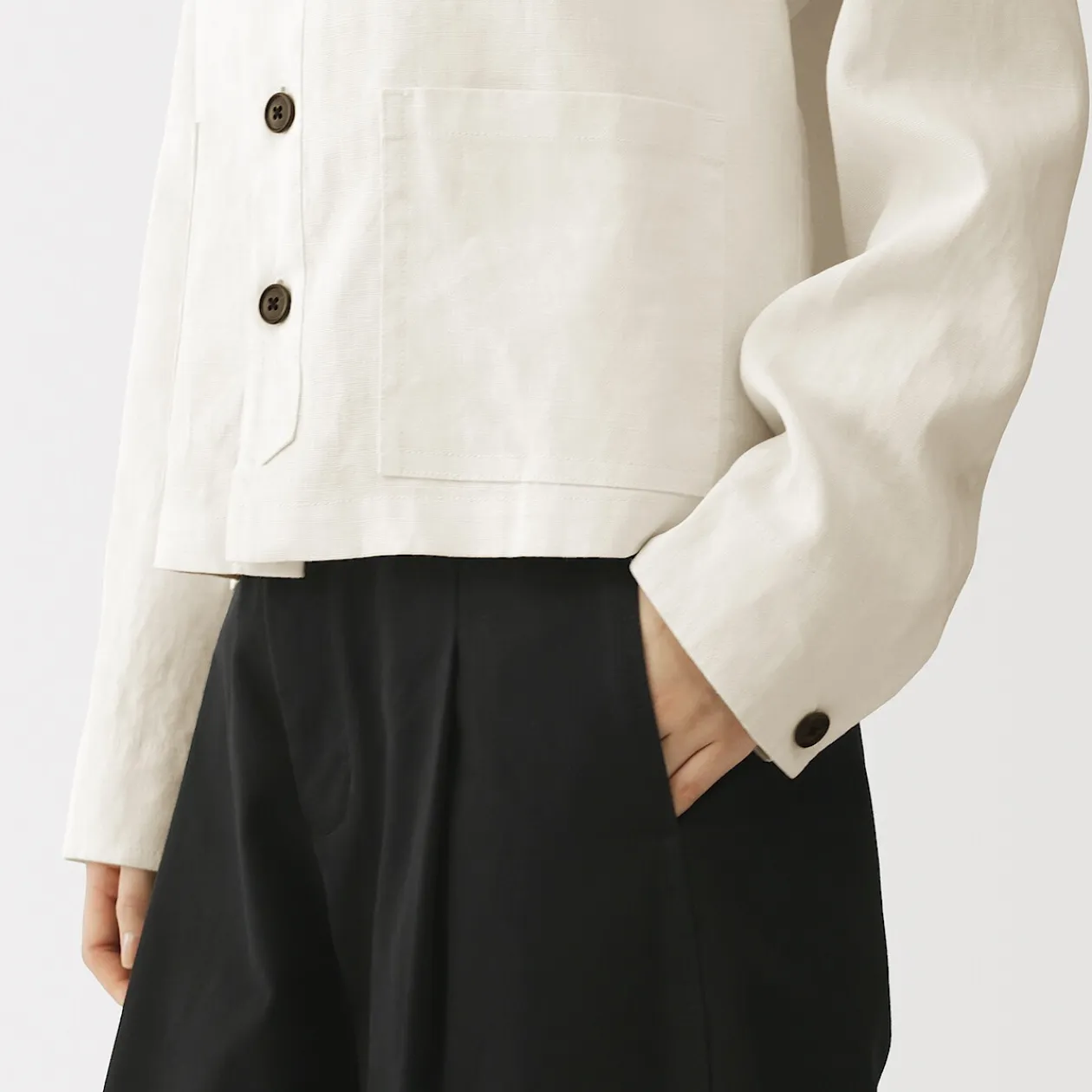 Vestes Et Manteaux^Muji Veste en lin pour femme