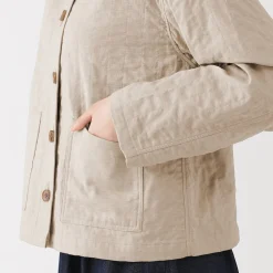 Vestes Et Manteaux^Muji Veste matelassée en gaze double de kapok mélangé pour femme