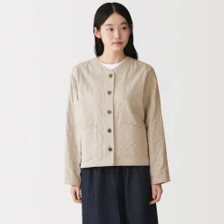 Vestes Et Manteaux^Muji Veste matelassée en gaze double de kapok mélangé pour femme