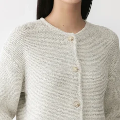 Pulls Et Cardigans^Muji Veste tricotée bouclée en mélange de coton pour femme