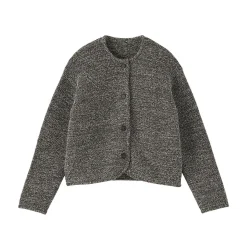 Pulls Et Cardigans^Muji Veste tricotée bouclée en mélange de coton pour femme