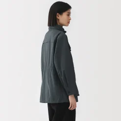 Vestes Et Manteaux^Muji Veste utilitaire en nylon à la teinture naturelle pour femme